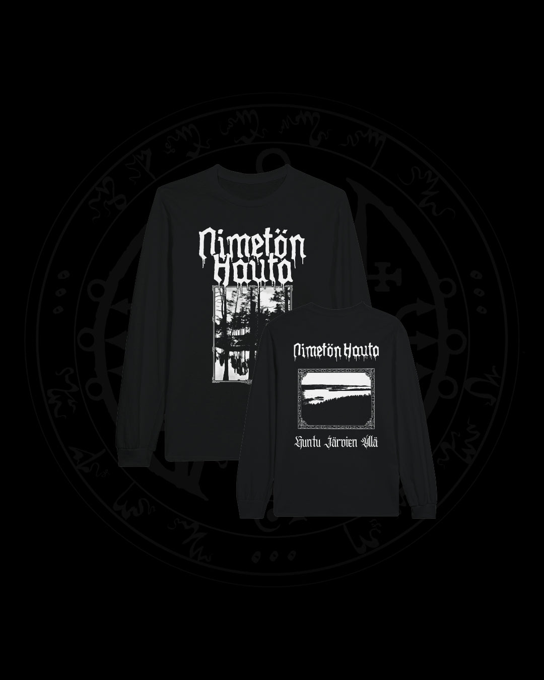 NIMETÖN HAUTA "huntu järvien yllä" Longsleeve