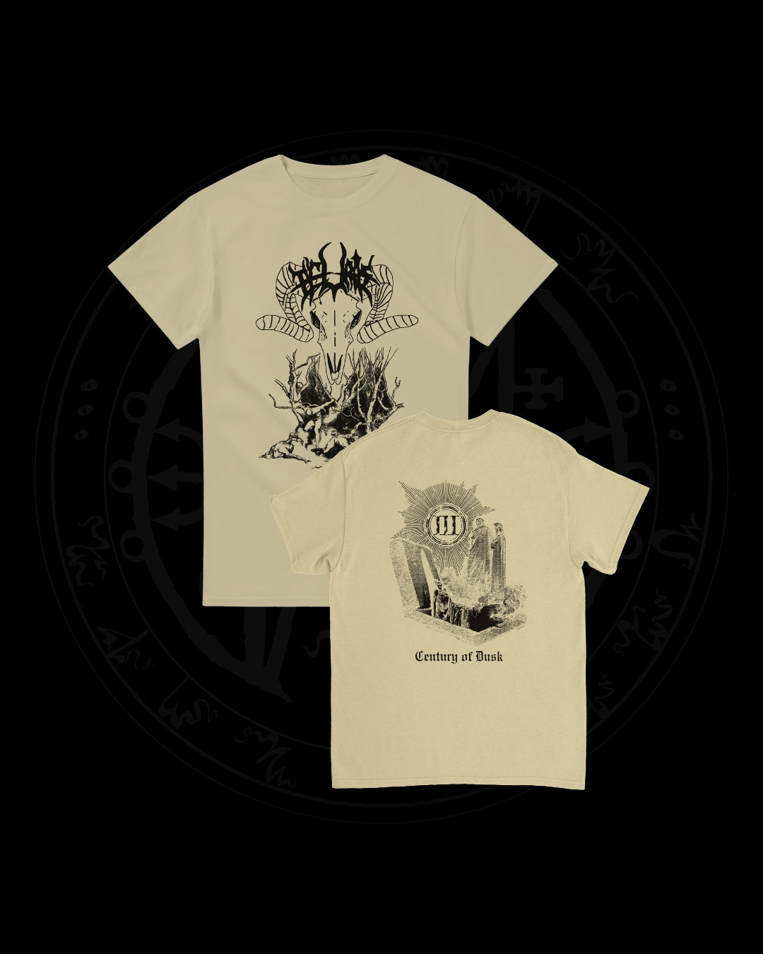 TEURAS "Century of Dusk" Beige T-shirt