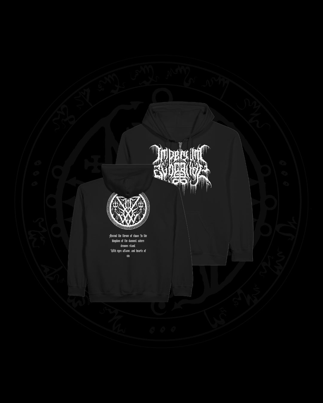 Imperium Evocandi "Throne of chaos" Zip-Hoodie