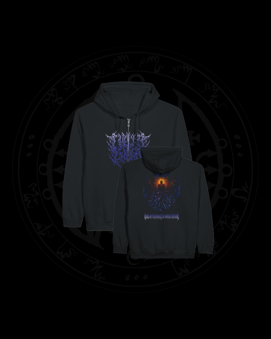 AMPLAM UMBRA "NAUSEA" Zip Hoodie