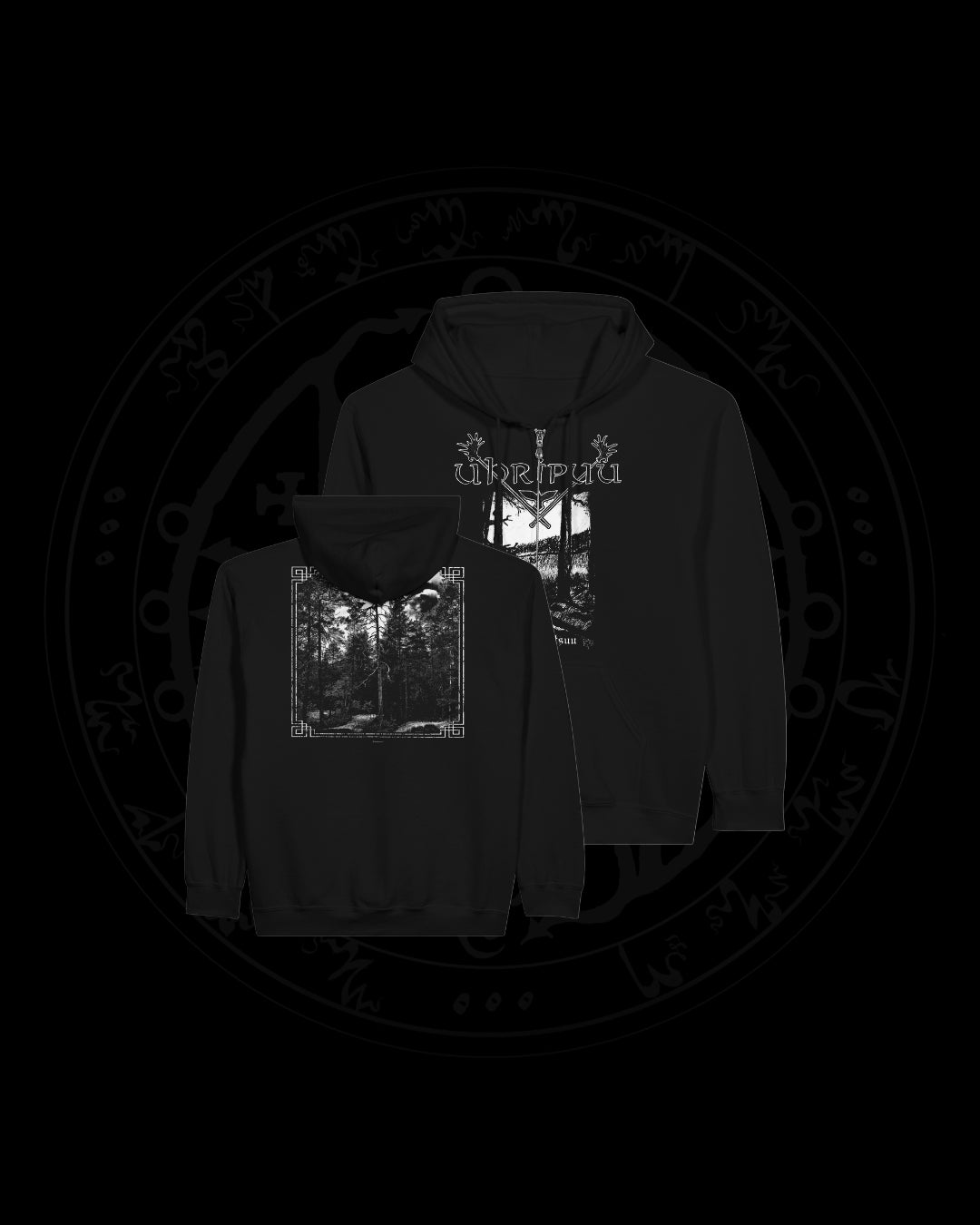 UHRIPUU "KORPI KUTSUU" Zip-hoodie