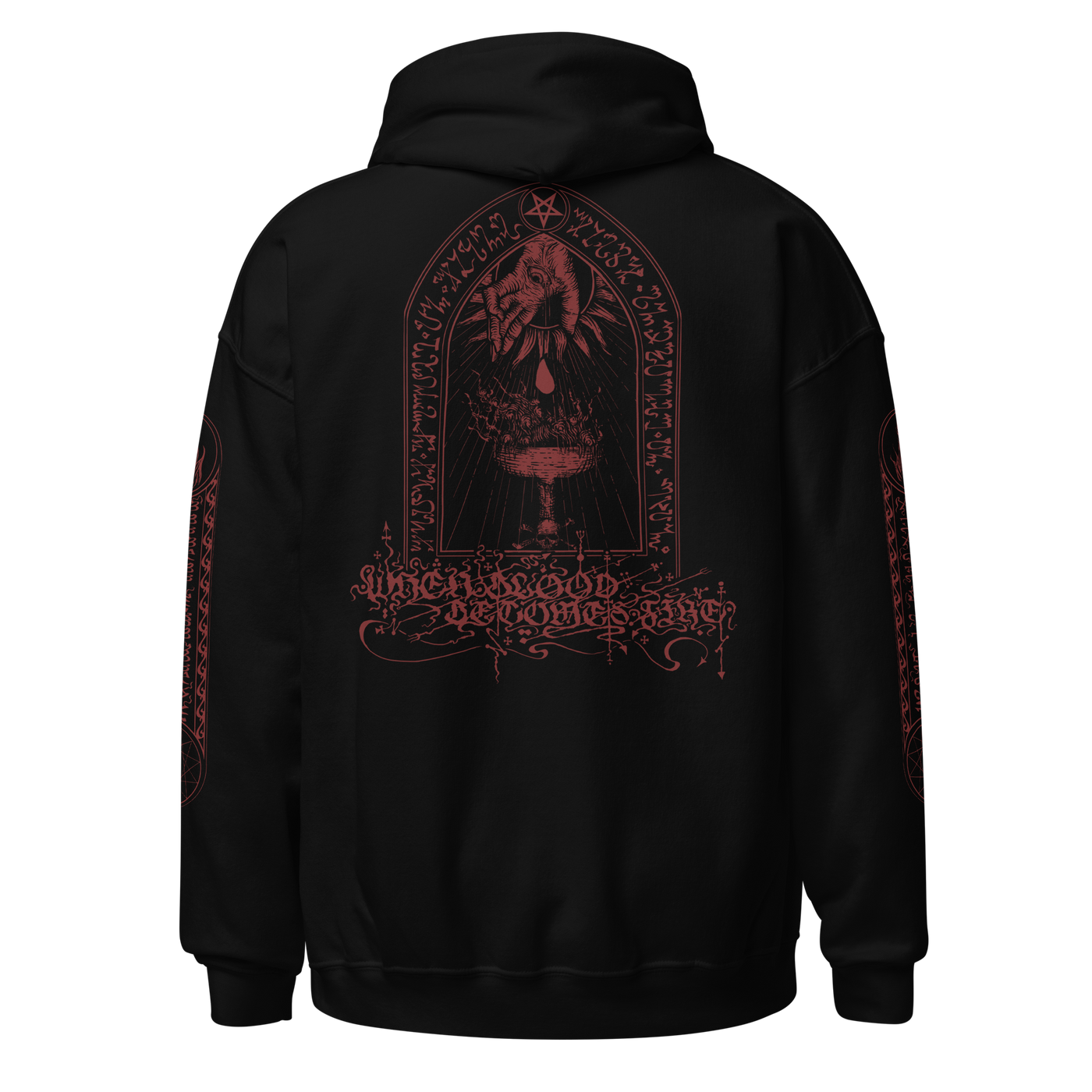 Shaarimoth "When blood becomes fire" RED Hoodie